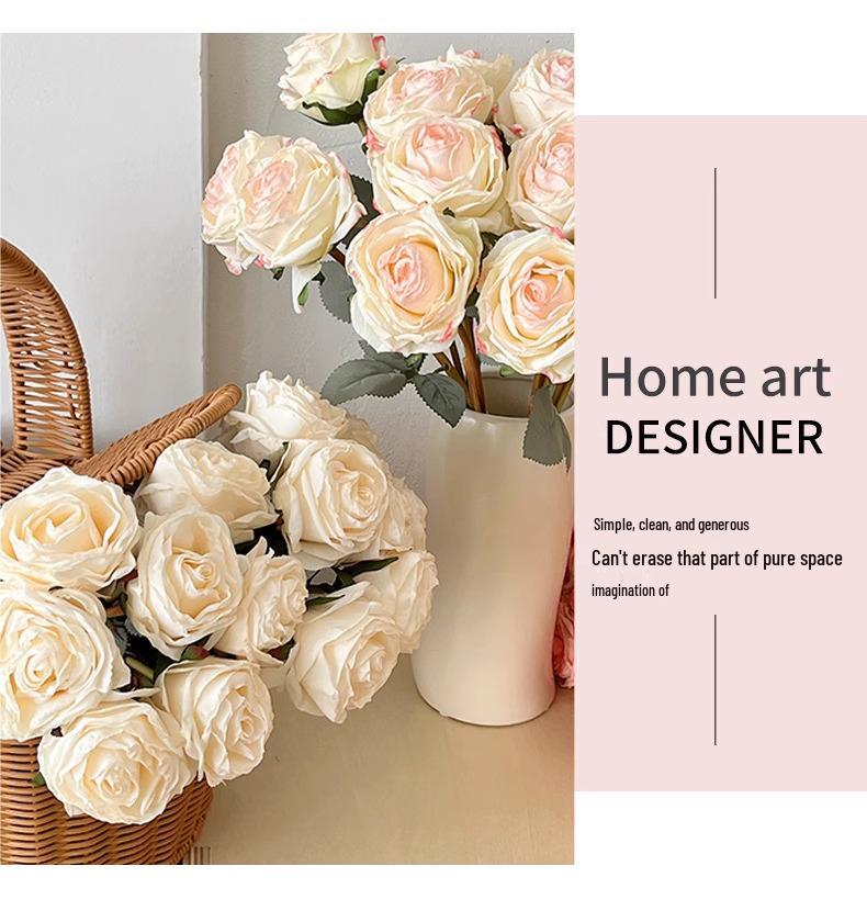 Premium Realistic Artificial Roses Bouquet for Home Decoration and Photography Props