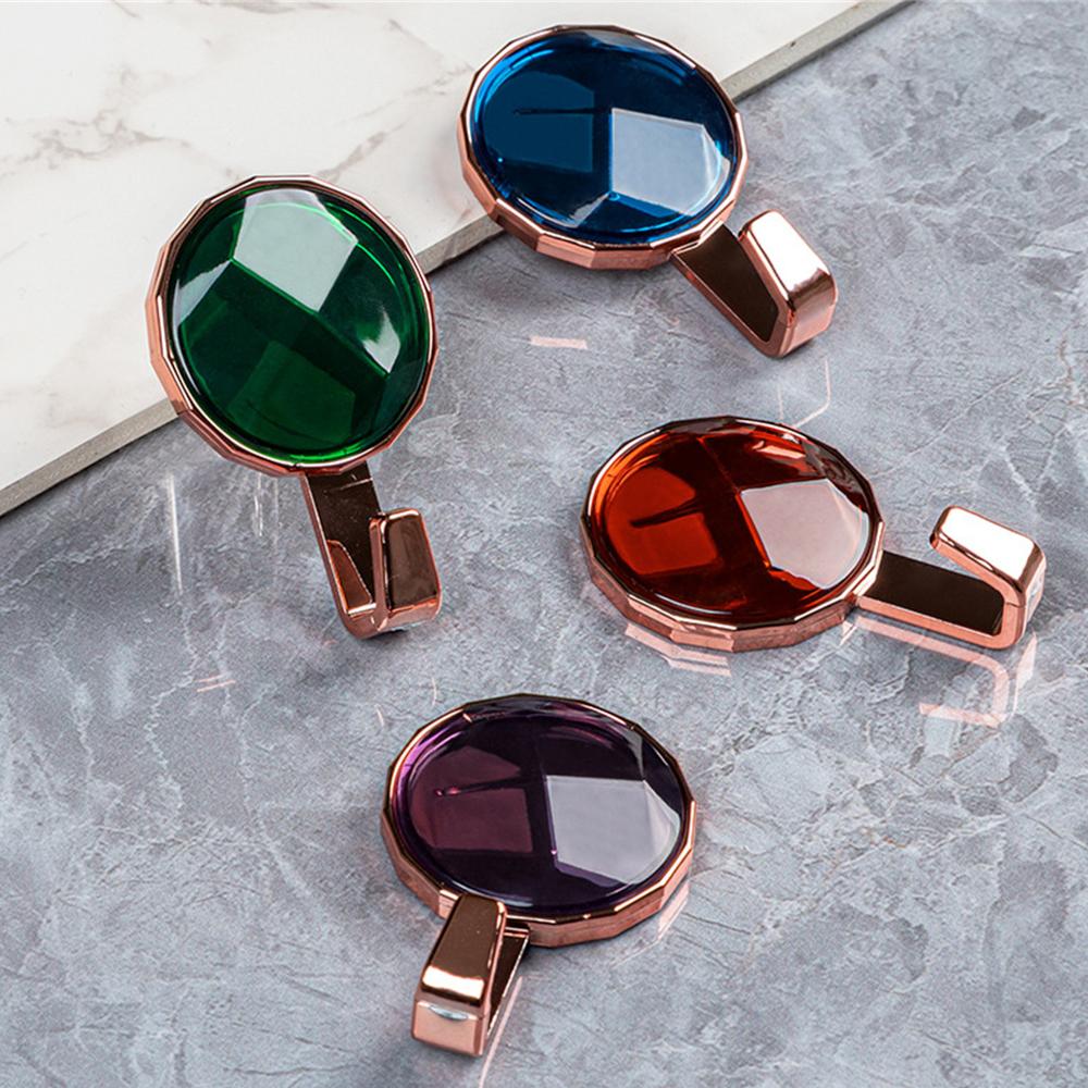 Роскошный самоклеящийся настенный крючок, прочные крючки для ванной комнаты, вешалка для полотенец без перфорации, вешалка для пальто, дверная задняя сумка для ключей, крючки для украшения дома