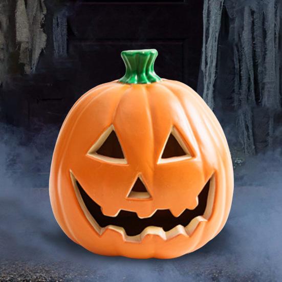 Тыквенный светильник на Хэллоуин, работающий от батареек, тыквенный фонарь, домашний настольный центральный элемент для вечеринки на Хэллоуин