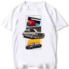 Retro Germany EUDM - E34 M5 Tshirts Summer Men Short Sleeve Old Legend E30 M3 Classic Car T-Shirt Boy Casual Tops Man White Tees