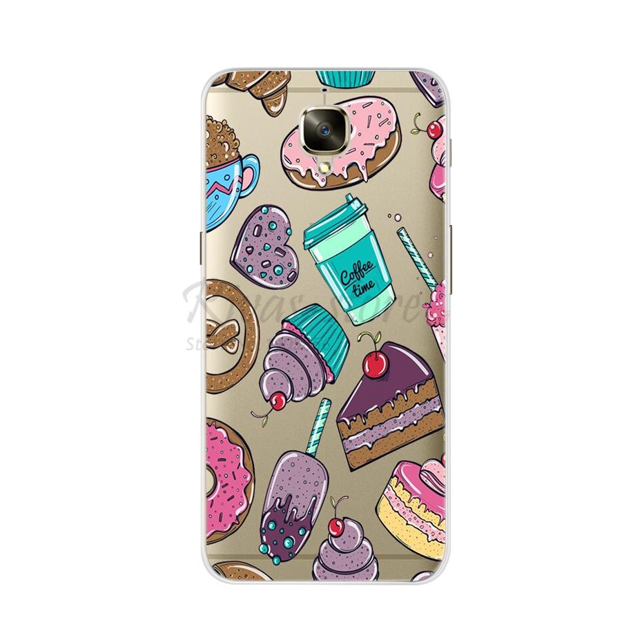 For OnePlus 3t Case Oneplus 3 Back Cover Ultra Thin Silicone Cartoon For Oneplus 3T Cover One Plus 3 Three Phone case Soft Coque