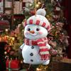 5 Pcs Christmas Snowman Ornament 2D Flat Acrylic Snowman Hanging Decoration Cartoon Snowman Pendant for Christmas Tree Mantel Door Decor