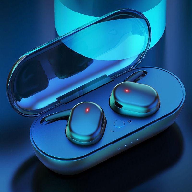 Сенсорные Bluetooth-наушники Стерео Беспроводные Tws с функцией Power Bank 5.0