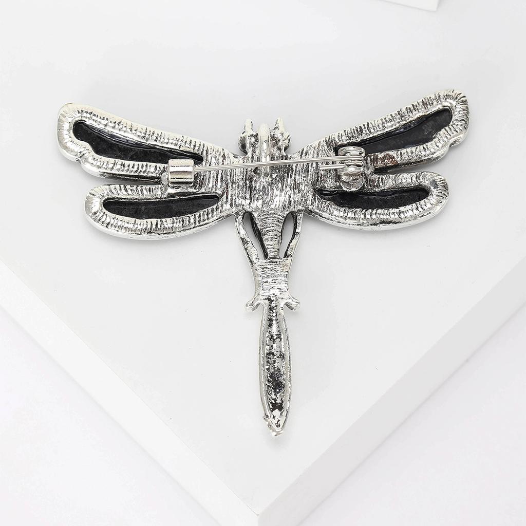 Винтажная брошь «Стрекоза» с изумрудной ракушкой, булавка для пиджака, пиджака, аксессуаров