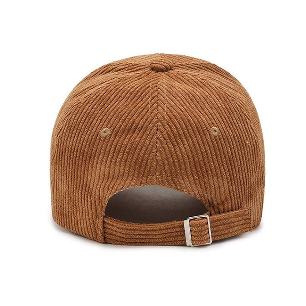 Corduroy Corduroy Baseball Cap Adjustable Baseball Hat Casual Sun Hat  Women