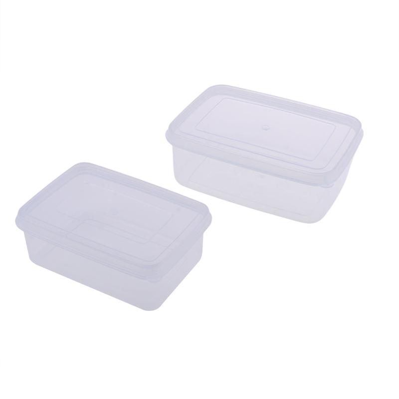 300/500 мл Прозрачный пластиковый прямоугольный контейнер для хранения, Специальный для холодильника, Герметичный, Пищевой, Кухонный контейнер для хранения