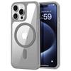 For iPhone 14 Pro Magnetic Case TPU + Acrylic Phone Back Cover Compatible with MagSafe