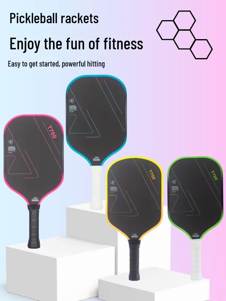 Набор ракеток для пиклбола из матового углеродного волокна T700 с узором под ткань