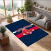 Boston Red Sox Crystal Velvet Carpet Soft Anti?Slip Floor Mat Comfortable Home Living Room Bedroom Decor Rug