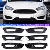 Car Foglight Foglamp Front Bumper Fog Light DRL Daytime Driving Lamp Cover Frame Hood Grille For Ford Focus MK3 2015 - 2018