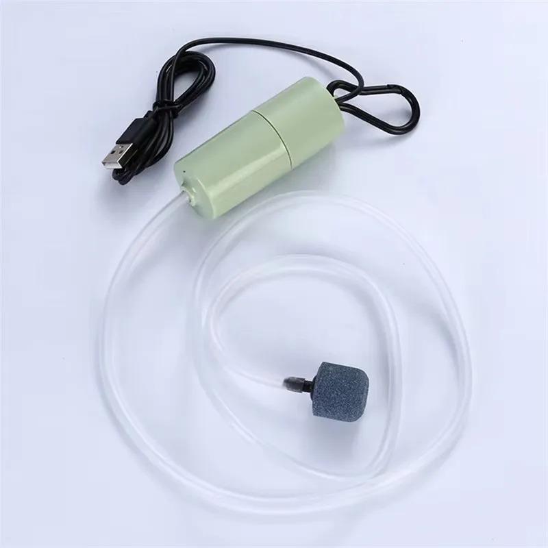 Аквариумный USB воздушный насос, бесшумный воздушный компрессор для аквариума, портативный мини-оксигенатор, кислородный аэратор, аксессуары для аквариума 5 В