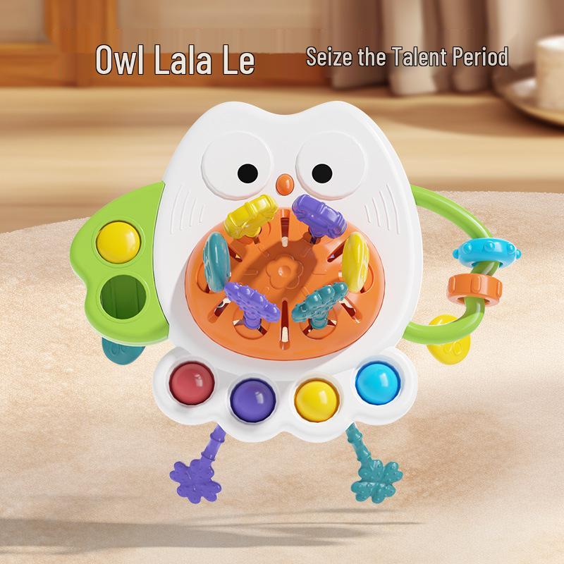 Newborn Educational Teething Rattle & Drum for Babies 0-1 Year