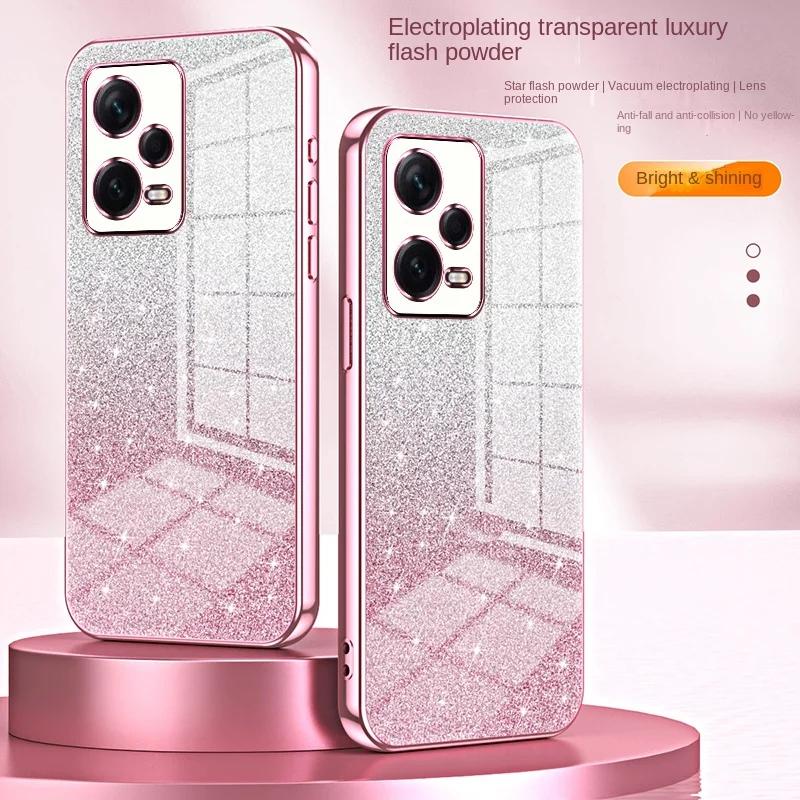 Яркий блестящий чехол с покрытием для Samsung Galaxy iPhone Xiaomi Redmi OPPO VIVO Huawei Honor