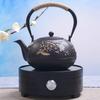 OULOVECO Iron Teapot with Iron Improves Water Stylish Iron Induction Cooking and Direct Heat Traditional Healthy Tea Ceremony Utensils for the Home