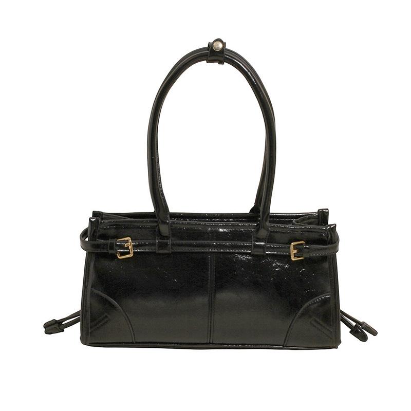 Korean Version of Fashion Portable Small Bag Women's 2025 New Niche Design Shoulder Commuter Bag Simple and Versatile Messenger Bag