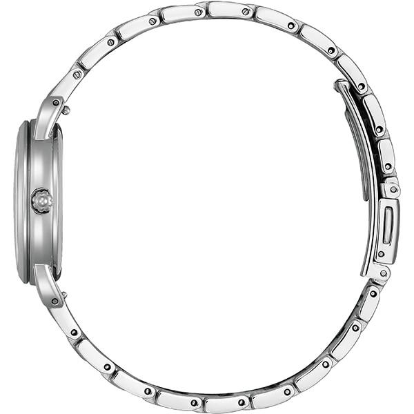Citizen Женский KP6-014-11 ( Часы Wicca Solar-Tech Basic Model со сменным ремешком) Круглые часы, серебро