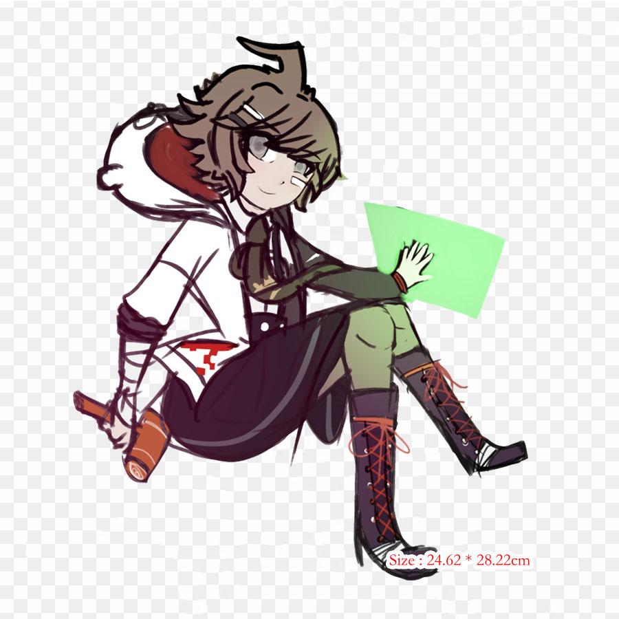 Costume Danganronpa V3 Killing Harmony Danganronpa 2 Goodbye D Print Sticker On Clothes DIY Thermal Stickers For T-Shirts Patch Iron On Transfer Patch