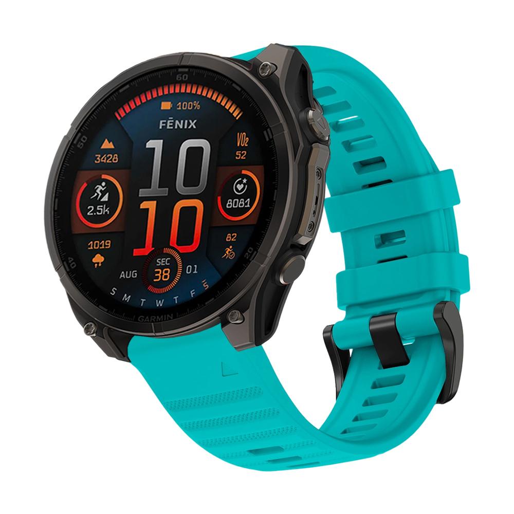 Силиконовый наручный ремешок для часов Garmin Fenix 8 43/47/51 мм, водонепроницаемый/влагостойкий/дышащий ремешок для часов 20/22/26 мм Quick Fit