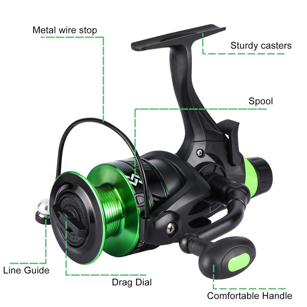 SOUGAYILANG Рыболовные катушки 5.2:Спиннинговое рыболовное колесо с 1 передаточным числом, рыболовные снасти для ловли карпа, рыбалка на открытом воздухе