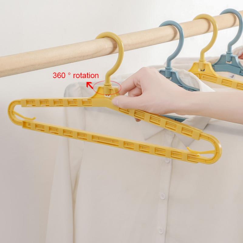 Multi-Function Retractable Towel Hanger Simple Dry And Wet Dual-Use Rotating Towel Hanging Lengthened Non-Slip Hanger