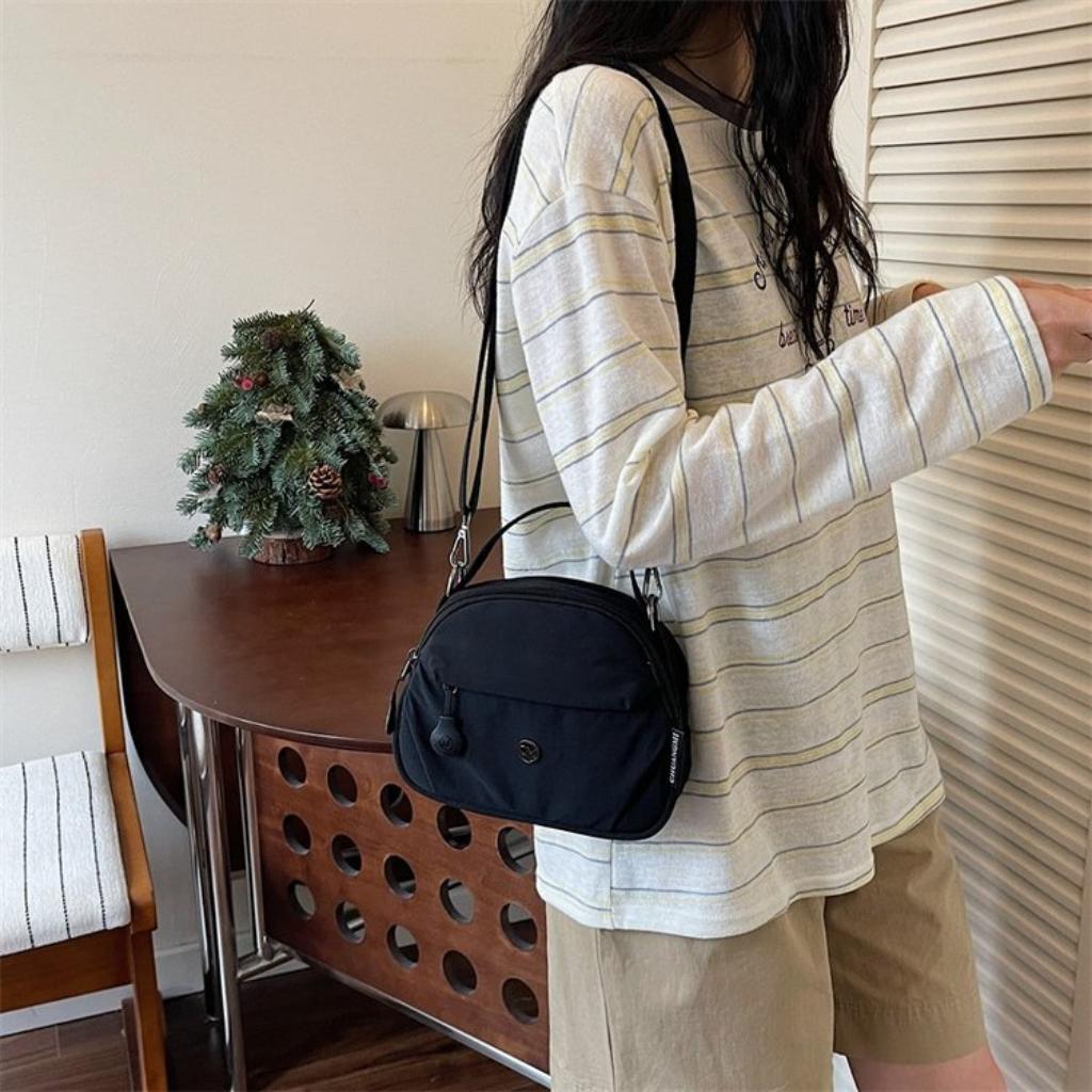 Shoulder Crossbody Handbag Women Nylon Multi Compartment Daily Commute