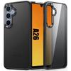 Protective Case - BOOLING - for Samsung Galaxy A26 5G - Shockproof - Translucent - Black Silicone