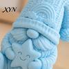 Креативные сувениры на день рождения 3D-печатная фигурка гнома, держащая улыбающуюся звезду, Безликая статуэтка с ручной вязкой из ПЛА, Домашний декор, Вязаная шапка, Милый Рождественский