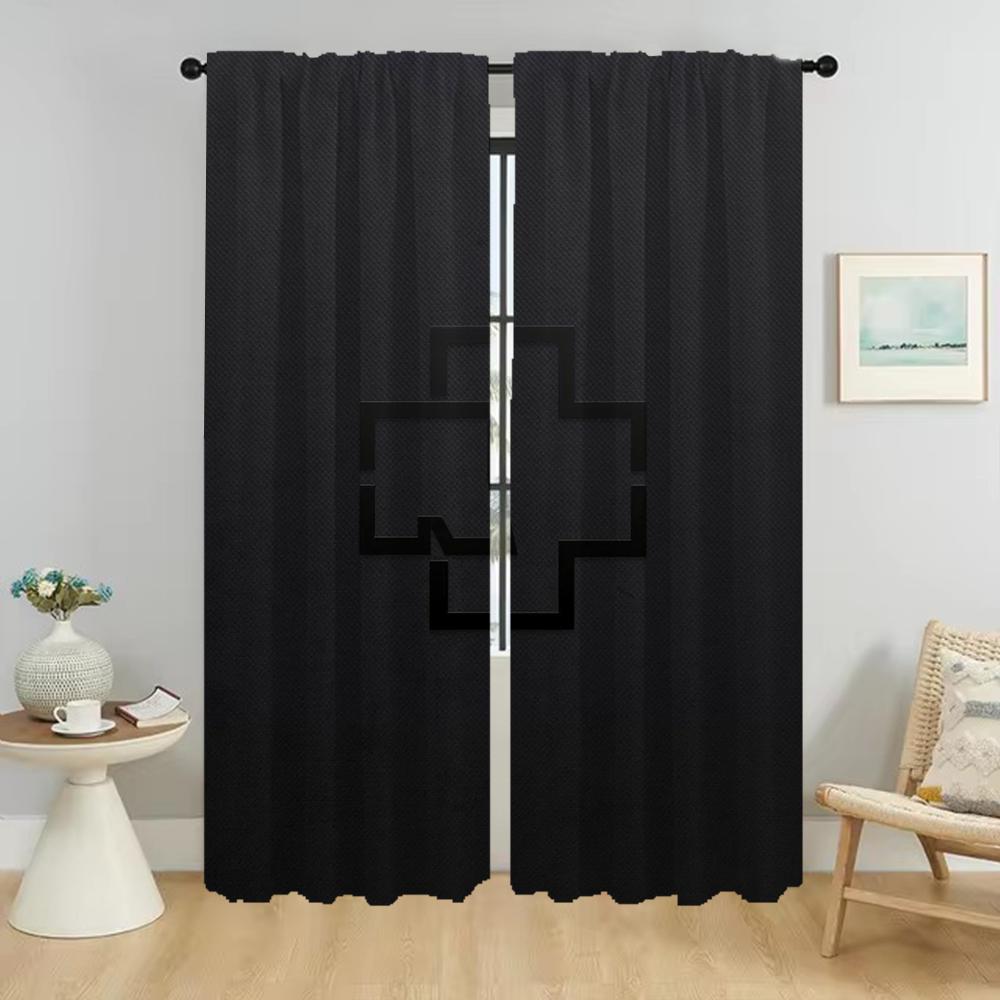 Кухонные шторы 2 шт. Rock-rammsteines затемняющие шторы для гостиной занавески украшения на Хэллоуин перегородка для ребенка