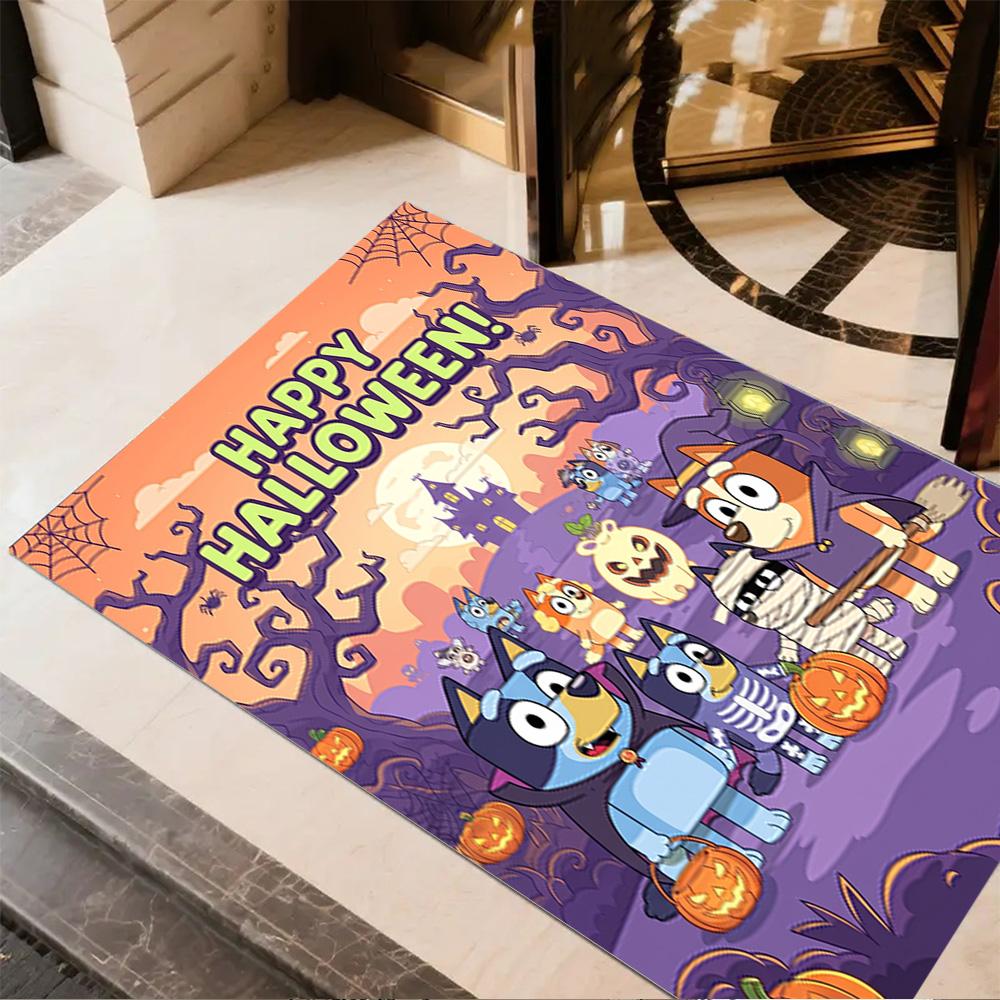Halloween Costumes Party Floor Mat Perfect for Hallway Study room Bedrooms Foyer Anti-slip Rug Anime Office Decor Perfect Birthday/Christmas Gift Idea