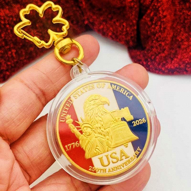 250-летие Орла США, Статуя Свободы, Позолоченная Памятная Медаль, Шедевр Ремесла, Декоративный Кулон, Памятная Монета