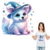 Наклейки с термонаклейками Shine Cat Наклейки Футболки Parches Ropa Термопресс Аппликации Diy Толстовки Наклейки для одежды Термонаклейки