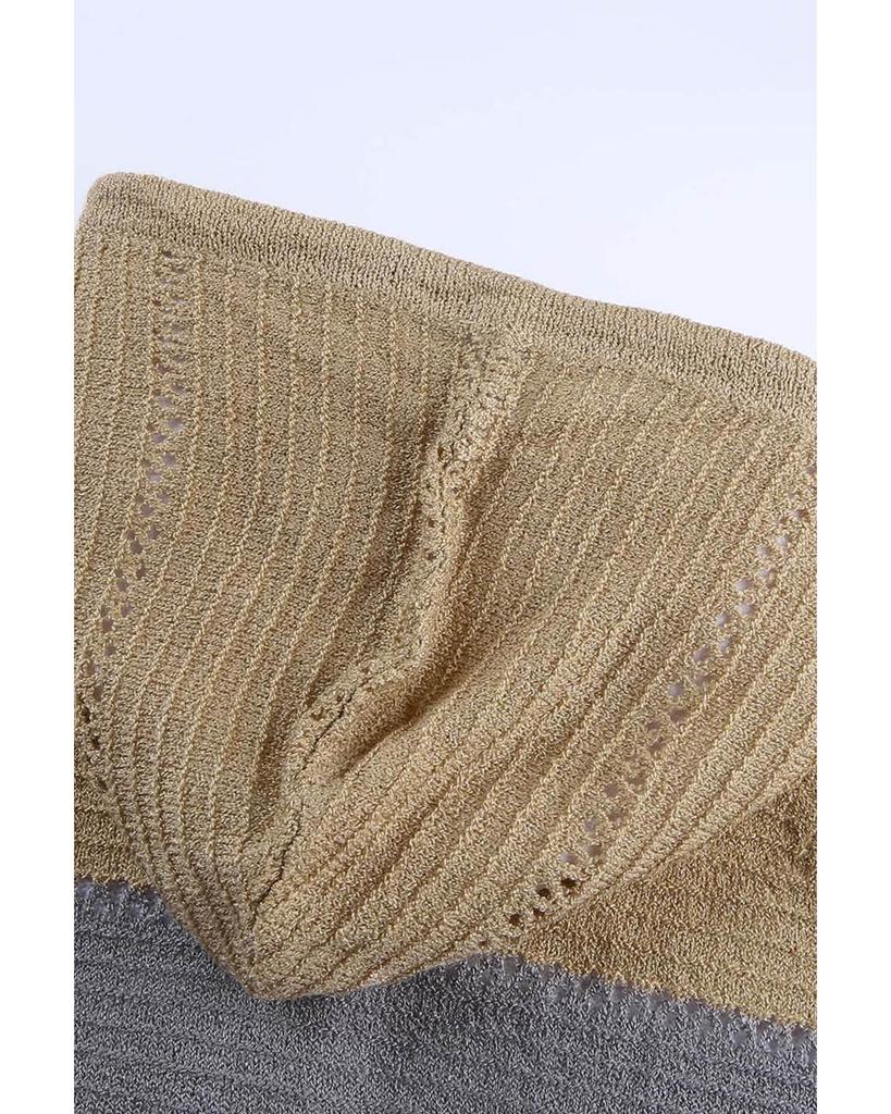 Azura Exchange Толстовка с капюшоном из цветного трикотажа с застежкой-молнией спереди