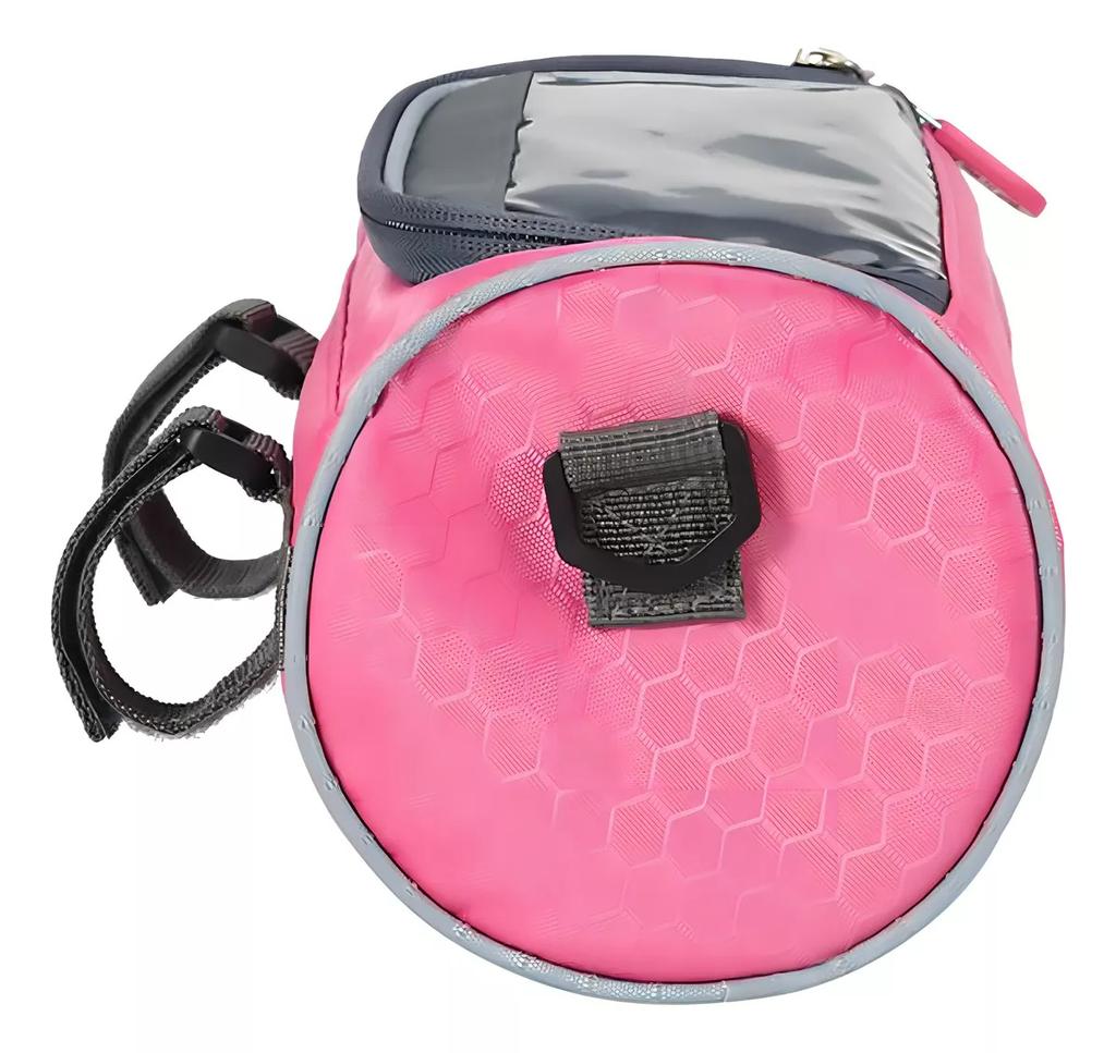 Bike Handlebar Bag Bike Bucket Bag with Touch Screen Waterproof Bicycle Front Storage Bag Large-Capacity Cycling Front Pack