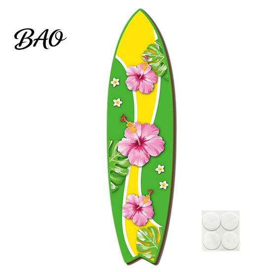 Outdoor Waterproof Sign Hawaiian Surfboard Wall Art, Wooden Tropical Beach Decor Sign, Summer Aloha Theme Hanging Plaque High-density Wood Board