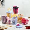 Многоцелевой стакан для хранения фруктов с вилкой, двухслойный стакан для дренажа сока, школьный