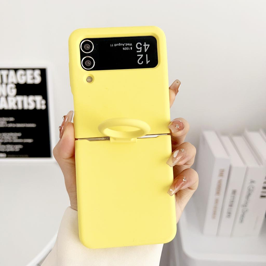 Применимо к чехлу для мобильного телефона Samsung zflip7, жидкий силикон, полноразмерный, противоударный, zflip5, складной экран, кольцо-держатель, защитный чехол
