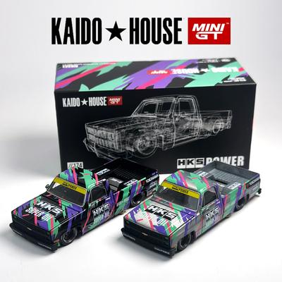 Kaido House 174 MINIGT Chevrolet Silverado KAIDO HKS V1 литой модель автомобиля Chase