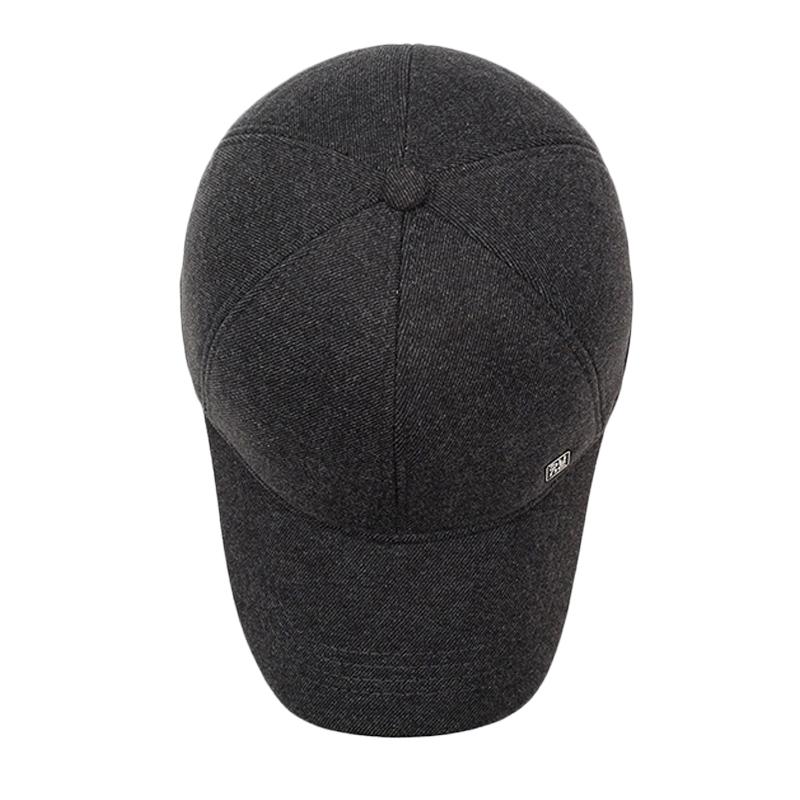 Мужская осенне-зимняя теплая защитная кепка для ушей, хлопковая кепка для людей среднего и пожилого возраста, кепка для папы, утепленная кепка, уличное бархатное толстое бейсбольное бельё