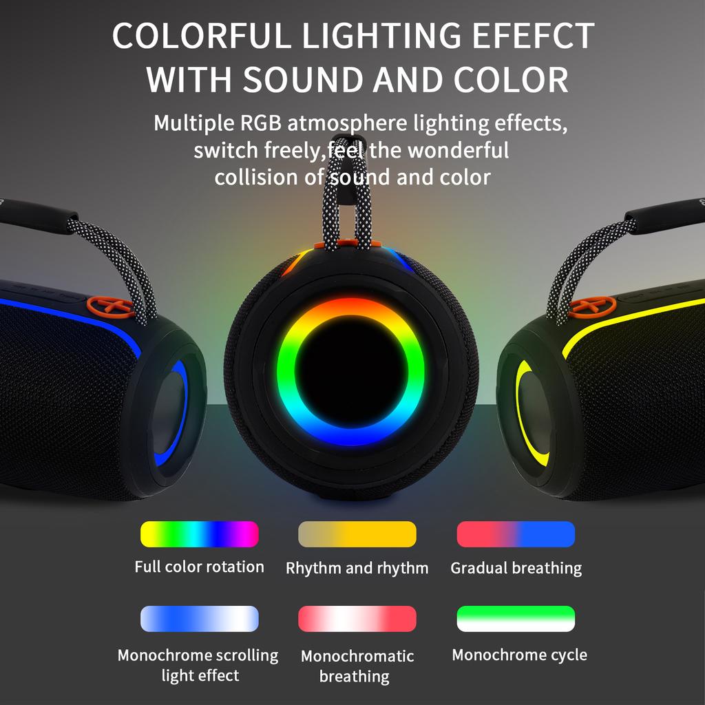 PRO13 Bluetooth-динамик Портативный RGB-светильник для улицы Настольный динамик высокой мощности