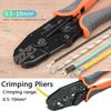 1pc Ratchet Crimping Pliers For Battery Cable Terminal Copper Butt Connector And Splice Wire Connectors Wire Crimper Tools
