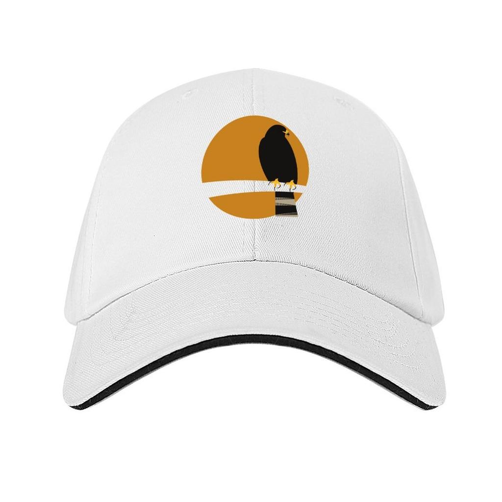 Zonetailed Hawk Buteo albonotatus Texas Threatened Bird Baseball Cap hard hat Beach Outing cute Female Mens