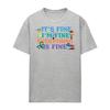 Disney Pixar Womens/Ladies Its Fine Im Fine Inside Out Heather T-Shirt