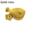 100 м золото серебро Рождество свадьба день рождения вечеринка принадлежности упаковка веревка тег веревка подарочные ленты ARI