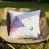 trendy color block splicing Cushion Cover Soft Reversible  Durable Pillow Cover  MultiScene Use for Home  Car Daily Comfort