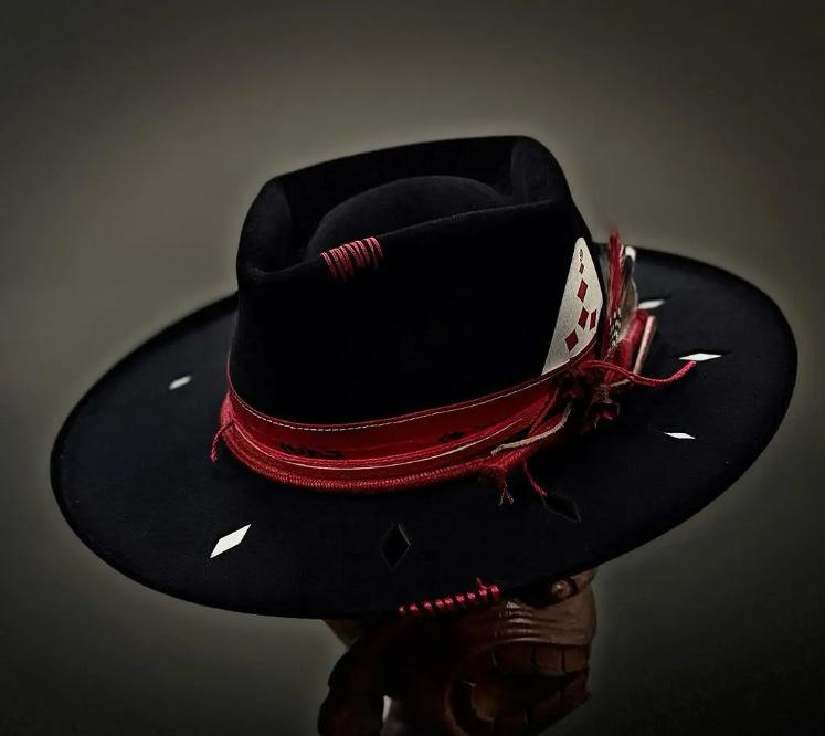 Ribbon decorative wool hat European and American fashion versatile retro old wind sheep felt hat