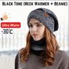 Stylish Design Thermal Knit Cap Thicken Warm Wool Hat Winter Beanie Hat Scarf Set  Winter Season