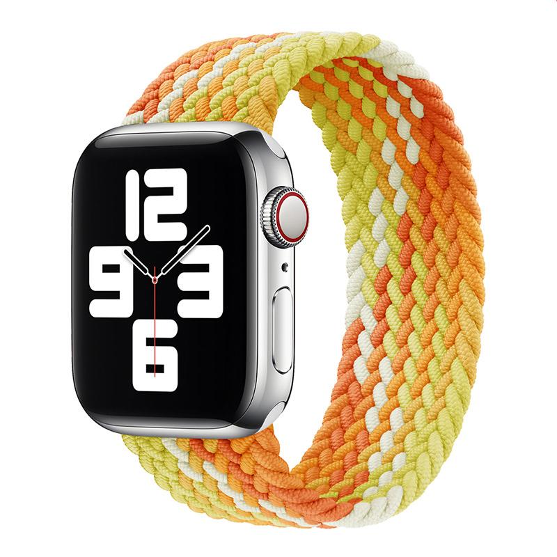 Плетеный ремешок из нейлоновой ткани Solo Loop для Apple Watch Band 44 мм 40 мм 38 мм 42 мм эластичный браслет для Iwatch Series 6 SE 5 4 3