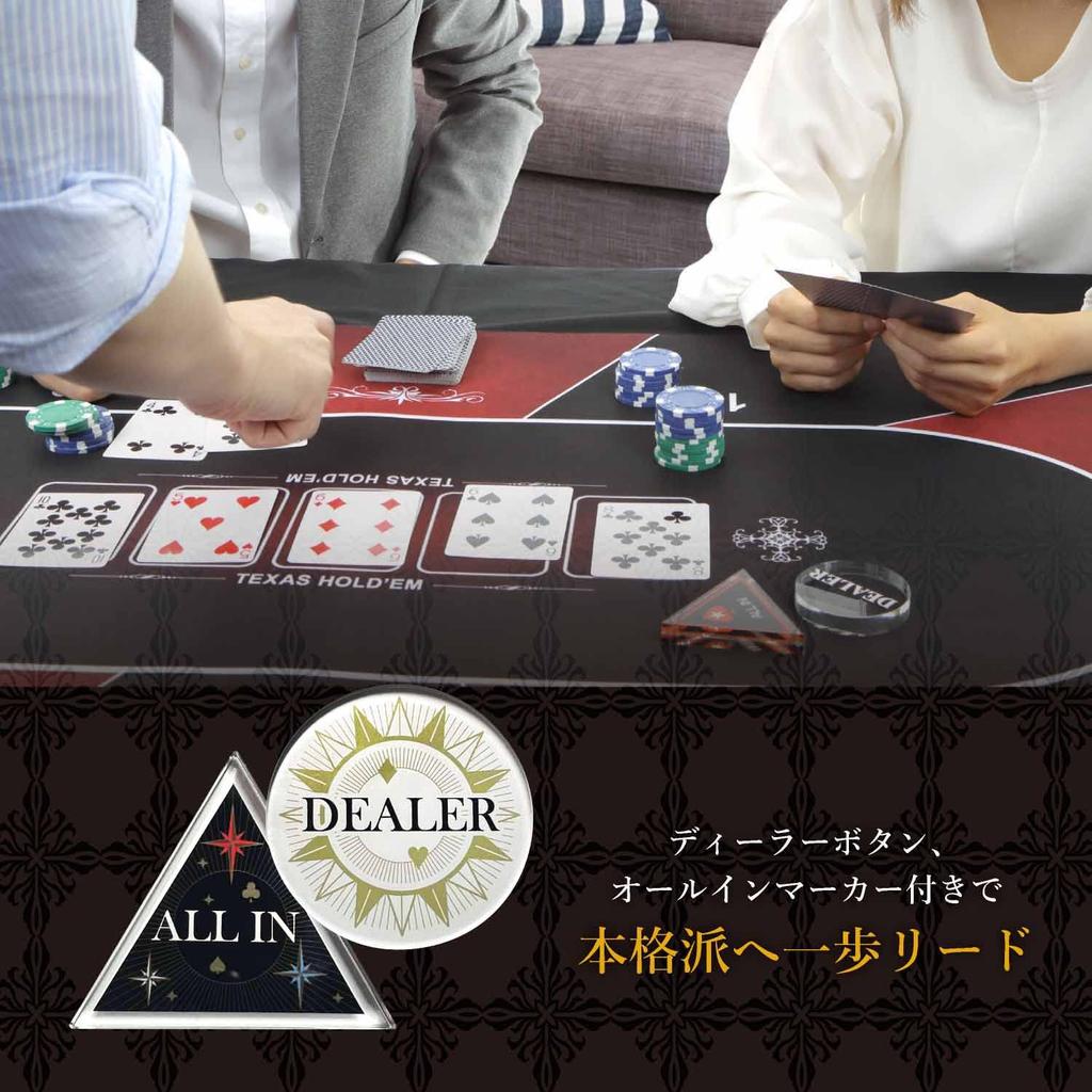 [Ronogenome] Коврик для покера 120 см x 60 см, чехол для хранения в казино Texas Hold'em, в комплекте