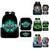 Набор рюкзака Minecraft 3в1 из ткани Оксфорд с пеналом и сумкой-слингом для студентов
