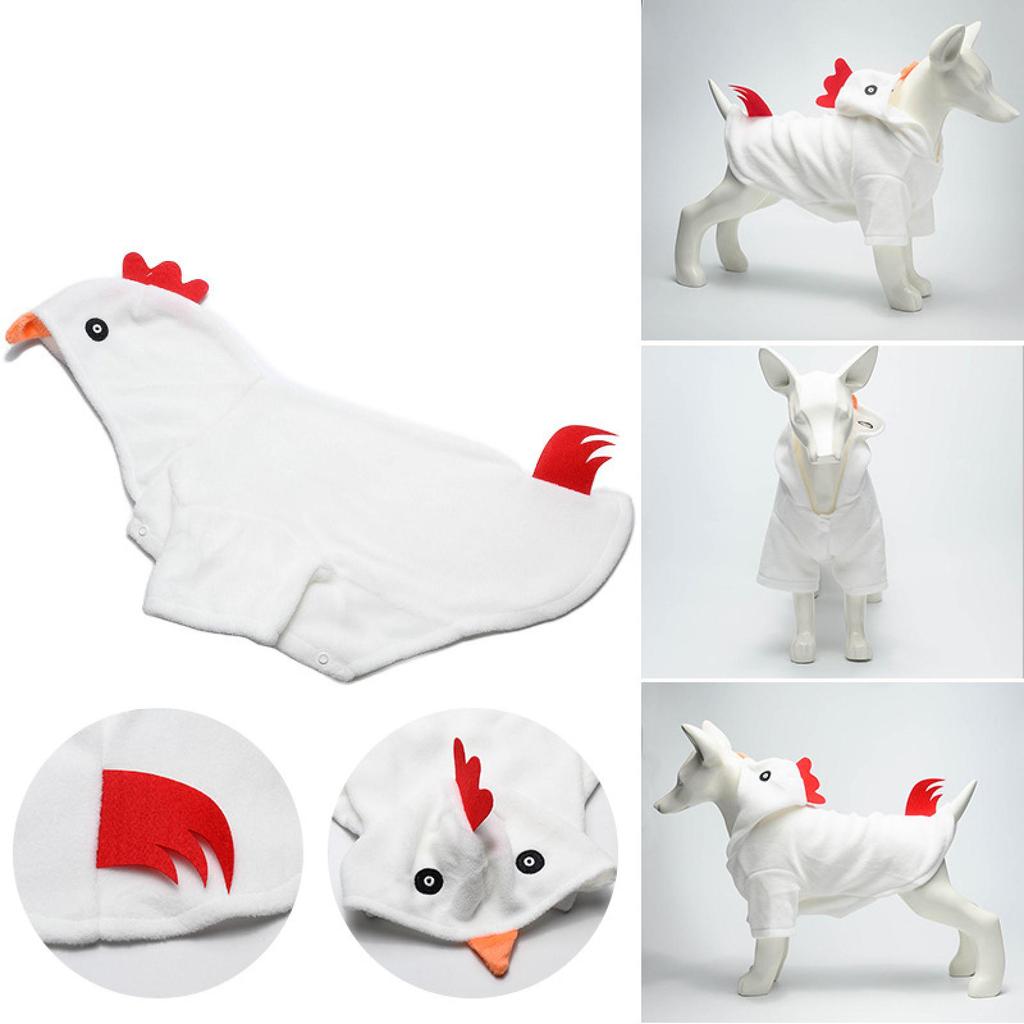 Костюм курицы для собак, Костюм на Хэллоуин, Одежда для питомцев, Модная декорация, Одежда